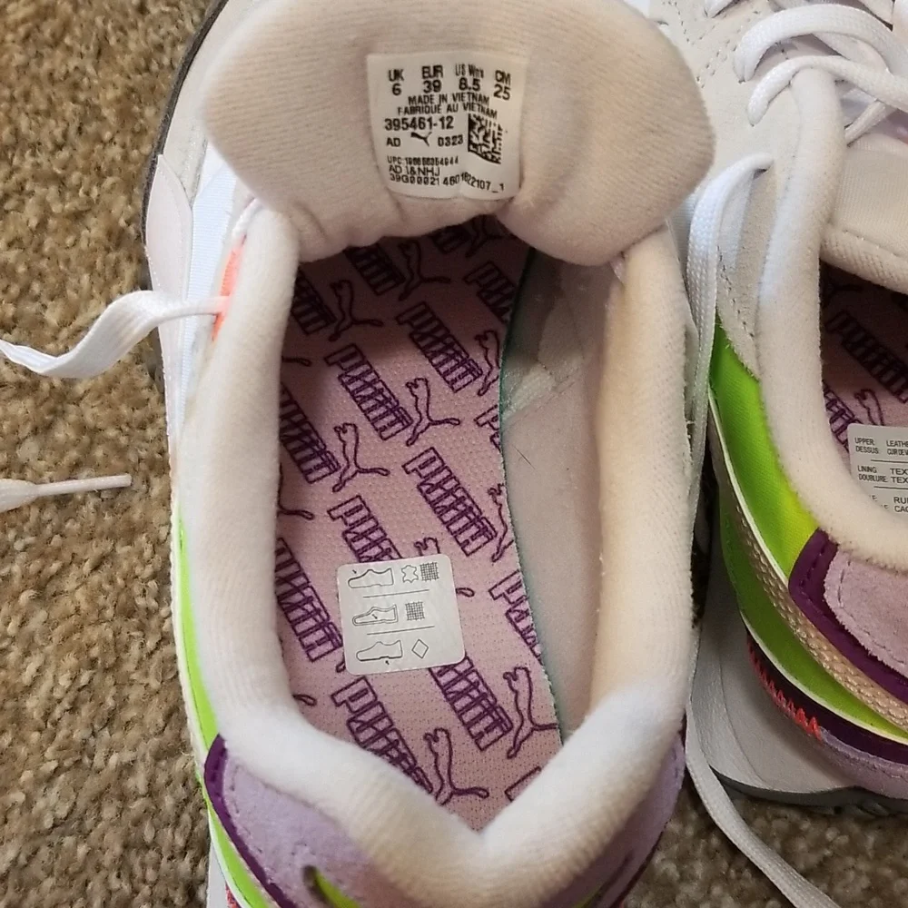 PUMA Blacktop Rider 'Cool Dark Grey Lime' Womens 8.5